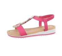 Ital Design Damenschuhe Sandalen & Sandaletten Keilsandaletten, AM212-, Kunstleder, Pink, Gr. 37
