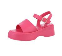 Ital Design Damenschuhe Sandalen & Sandaletten Keilsandaletten, LX-2685-, Kunstleder, Pink, Gr. 38
