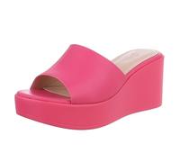 Ital Design Damenschuhe Sandalen & Sandaletten Keilsandaletten, PP40M-, Kunstleder, Pink, Gr. 39