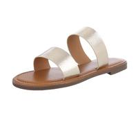 Ital Design Damenschuhe Sandalen & Sandaletten Pantoletten, 8297-, Kunstleder, Gold, Gr. 40