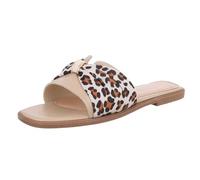 Ital Design Damenschuhe Sandalen & Sandaletten Pantoletten, BJ702-, Kunstleder, Beige Braun, Gr. 38