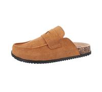Ital Design Damenschuhe Sandalen & Sandaletten Pantoletten, LOLO5-, Textil, Camel, Gr. 37