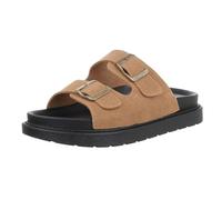 Ital Design Damenschuhe Sandalen & Sandaletten Pantoletten, M35-, Kunstleder, Camel, Gr. 37