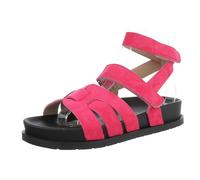Ital Design Damenschuhe Sandalen & Sandaletten Riemchensandalen, BJ710-, Textil, Pink, Gr. 39