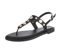 Ital Design Damenschuhe Sandalen & Sandaletten Riemchensandalen, CD321-, Kunstleder, Schwarz, Gr. 40