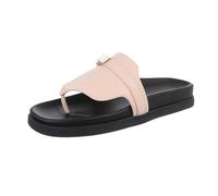 Ital Design Damenschuhe Sandalen & Sandaletten Zehentrenner, LOLA6060-, Kunstleder, Beige, Gr. 40