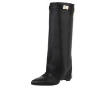 Ital Design Damenschuhe Stiefel High-Heel Stiefel, DES8063P-, Kunstleder, Schwarz, Gr. 41