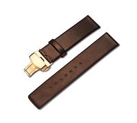 Italien Öl Leder Armband + Werkzeug for Diesel Fossil Quick Release Uhrenarmband Handgelenk Strap16mm 18mm 20mm 22mm 24mm(Brown-Gold buckle,20mm)