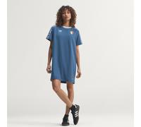 Adidas Italy Originals Short Sleeve Dress Blau XS Frau