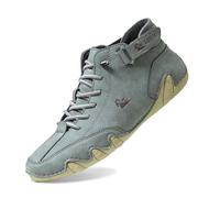 Italienische Handgefertigte Wildleder Stiefel Mit Klettverschluss, Beck-Schuhe Für Unisex, Wasserdicht, Leichte, rutschfeste, Atmungsaktive Outdoorbarfuss Schuhe Damen Herren Wanderschuh