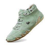 Italienische Handgefertigte Wildleder Stiefel Mit Klettverschluss, Beck-Schuhe Für Unisex, Wasserdicht, Leichte, rutschfeste, Atmungsaktive Outdoorbarfuss Schuhe Damen Herren Wanderschuh