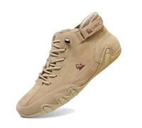 Italienische Handgefertigte Wildleder Stiefel Mit Klettverschluss, Beck-Schuhe Für Unisex, Wasserdicht, Leichte, rutschfeste, Atmungsaktive Outdoorbarfuss Schuhe Damen Herren Wanderschuh