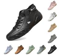 Italienische Handgefertigte Wildleder Stiefel Mit Klettverschluss, Beck-Schuhe Für Unisex, Wasserdicht, Leichte, rutschfeste, Atmungsaktive Outdoorbarfuss Schuhe Damen Herren Wanderschuh