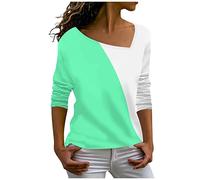 italienische Mode Damen Strickjacken für Damen festliches Oberteil Damen Tank top Damen Spaghetti Top Damen Schwarzer Hoodie Damen Tshirt Damen Sommer Locker Bluse Damen Lang (XL, Green)