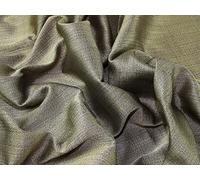 Italienischer Brokat-Stoff, gewebt, Meterware, Schwarz / goldfarben