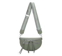 ITALYSHOP24 Damen Tasche Umhängetasche Brusttasche Muster Gürtel Bauchtasche Crossbody Gürteltasche Hüfttasche Crossover Bodybag Schultertasche Handytasche Leder Optik Mint S