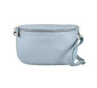ITALYSHOP24 OBC Made in Italy Damen Leder Tasche Gürteltasche Crossbody Hüfttasche Bauchtasche Umhängetasche Cross-Over Bodybag Schultertasche Handytasche (Hellblau)