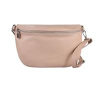 ITALYSHOP24 OBC Made in Italy Damen Leder Tasche Gürteltasche Crossbody Hüfttasche Bauchtasche Umhängetasche Cross-Over Bodybag Schultertasche Handytasche