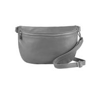 ITALYSHOP24 OBC Made in Italy Damen Leder Tasche Gürteltasche Crossbody Hüfttasche Bauchtasche Umhängetasche Cross-Over Bodybag Schultertasche Handytasche