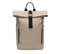 ITALYSHOP24 XXL Damen Herren Rolltop Rucksack Cityrucksack Laptop Fach Handgepäck Freizeitrucksack BASICS Rollup Arbeitsrucksack Sportrucksack Reiserucksack Schulrucksack Wasserabweisend (Taupe)