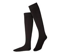 ITEM m6 - Kniestrümpfe mit Kompression für Damen, Thermo, 100 DEN, 42-44, "COSY WINTER KNEE HIGH SOCKS CONSCIOUS, Almost Black