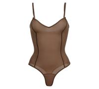 ITEM m6 SHAPEWEAR DAMEN BODY - All Mesh String Bodysuit mit V-Ausschnitt & tiefem Rücken - nahtarm, leicht & formend - Shapewear Damen Bauchweg