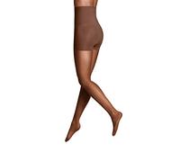ITEM m6 Strumpfhose für Damen 15 DEN - Highwaist Tights in Hautfarbe mit Control Top - Bequeme Feinstrumpfhose ohne Zehen - Schicke Pantyhose mit Shaping Look - Milk Chocolate
