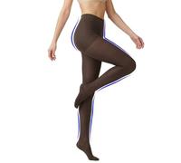 ITEM m6 Strumpfhosen Damen - Stützstrumpfhose Damen 15 DEN mit Countouring und Make Up Effekt - Kompressionsstrumpfhosen ultradünn, unsichtbare Ferse - Almost Black