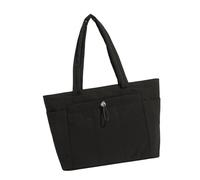 Itkcozcg Puffertasche mit Getränkehalter, Laptopfach, Trolleyhülle, Schultertasche, Damen, Nylon, Handtasche für Reisen, Arbeit, Krankenschwester, Mode-Accessoire, Schwarz , One Size