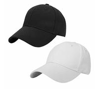 ITODA 2 Stücke Baseball Cap Junge Mädchen Basecap Baumwolle Kinder Snapback Kappe Sommer Sonnenschutz Baseballkappe Einstellbar Atmungsaktiv Baseballmütze Einfarbig Casual Kindercap für Draußen Reise