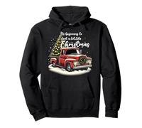 It's Beginning to Look a Lot Like Christmas Tree Vintage Car Pullover Hoodie