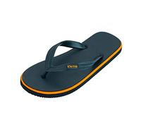 Its-Me Flip Flops Herren | die weichesten Flip Flops Aller Zeiten weil aus100% Naturkautschuk | (black/orange, eu_footwear_size_system, adult, men, numeric_range, wide, numeric_43, numeric_44)