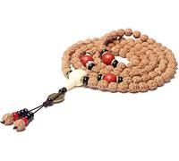 ITTRUH Bodhi-Armband, Mala-Gebetsperlen-Armband, Holz, 108 Gebetsperlen, Rudraksha, tibetisch-buddhistische Meditation, einzigartige Textur, Halskette, Paarschmuck, 7 mm