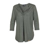 Ivanhoe GY Ilse Damen Bluse Oberteil mit 3/4 Ärmeln dark olive Größe 38 Farbgruppe olive olive Damen 100% Leinen