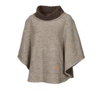Ivanhoe Humla Damen Poncho Wollponcho latte Farbgruppe braun braun Damen 100% Wolle