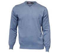 Ivanhoe Merino V-Neck - Pullover Wolle Herren denim XXXL