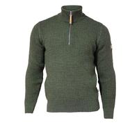 Ivanhoe of Sweden - Moritz Half Zip - Wollpullover, Gr. M, oliv (LodenGreen)