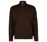 Ivanhoe of Sweden - NLS Elm Half Zip - Wollpullover, Gr. L, schwarz/braun (CoffeeBean)