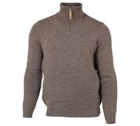 Ivanhoe of Sweden - NLS Elm Half Zip - Wollpullover, Gr. S, braun/grau (Nutmeg)