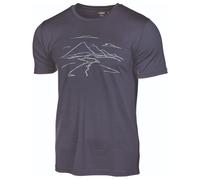 Ivanhoe of Sweden - Underwool Ceasar Mountain - Merinoshirt, Gr. M, steelblue (Steelblue)