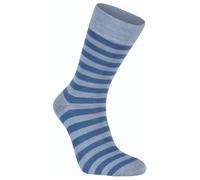 Ivanhoe of Sweden - Wool Sock Stripe - Merinosocken, Gr. 39-42, grau/blau (ForeverBlue)