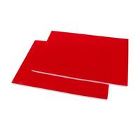 IWOWHERO 2 Stück Schmuckbox Einsätze mit Fächern Rote für Ringe und Ohrringe Weiche Matte für Schmuckschrank und Reise Kratzschutz und Platzsparend