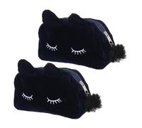 IWOWHERO 2 Stück Teiliges Kosmetiktaschen Niedlichem Katzenmotiv Große Kapazität Leicht und Langlebig als Reise kulturbeutel und Aufbewahrung für Make up Stifte und Toilettenartikel