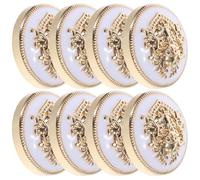 IWOWHERO 20 Stück Vintage Metallknöpfe Ø10mm Robuste Zierknöpfe aus Metall für Jacken Mäntel Uniformen Kompakt Rostfrei Vielseitig Einsetzbar