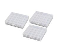 IWOWHERO 3 Stück Teiliges Bobbins Case aus Transparentem Leichter Organizer für Nähmaschinen spulen Sichere Aufbewahrung und Transport von Nähzubehör für Handwerk und Reisen