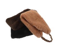 IWOWHERO 3 Stück Teiliges Weiches Kunstpelz Stirnband Damen Breites Winddichtes Winter Ohrenschutz Stirnband Elastisch Warme Ohrwärmer für Outdoor Ski Joggen Komfortabel und Rutschfest