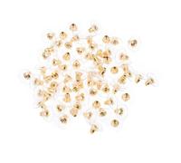 IWOWHERO 600 Stück Ohrringstopper Selbstgemacht Ohrringkappen Metall Ohrring Ersatzrücken für Schmuckherstellung und Basteln