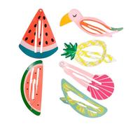 IWOWHERO Niedliche Haarspangen Für Jungen Und Mädchen 6er-pack Haarspangen Lebendige Fruchtdesigns Haar-accessoires Für Mädchen Für Teenager-mädchen