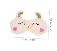 IWOWHERO Schlafmaske Im Alpaka Design Verdunkelnde Augenmaske Aus Plüsch Für Kinder Und Jugendliche Für Entspannung Und Schlaf