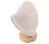 IWOWHERO Schmuckständer Klein mit Stabilem Sockel Halsketten und Ohrringbüste für Schmuckpräsentation